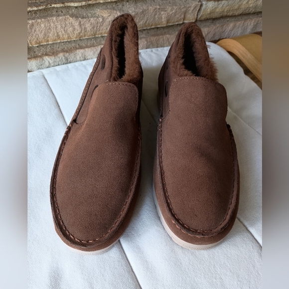 Sperry Mens Moc-Sider Basic Core Suede Slip On Shoe - Brown_7 main image 7